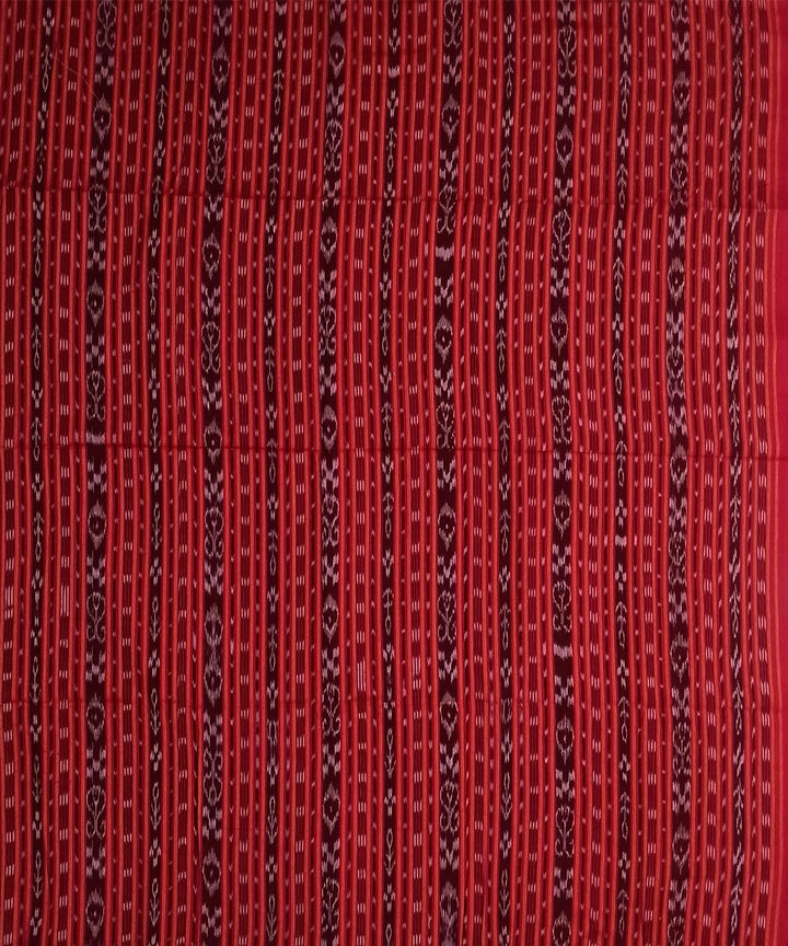 2.5m Red handwoven cotton nuapatna kurta material