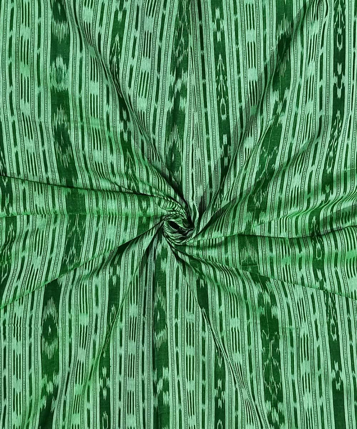 2.5m Light green handwoven cotton nuapatna kurta material