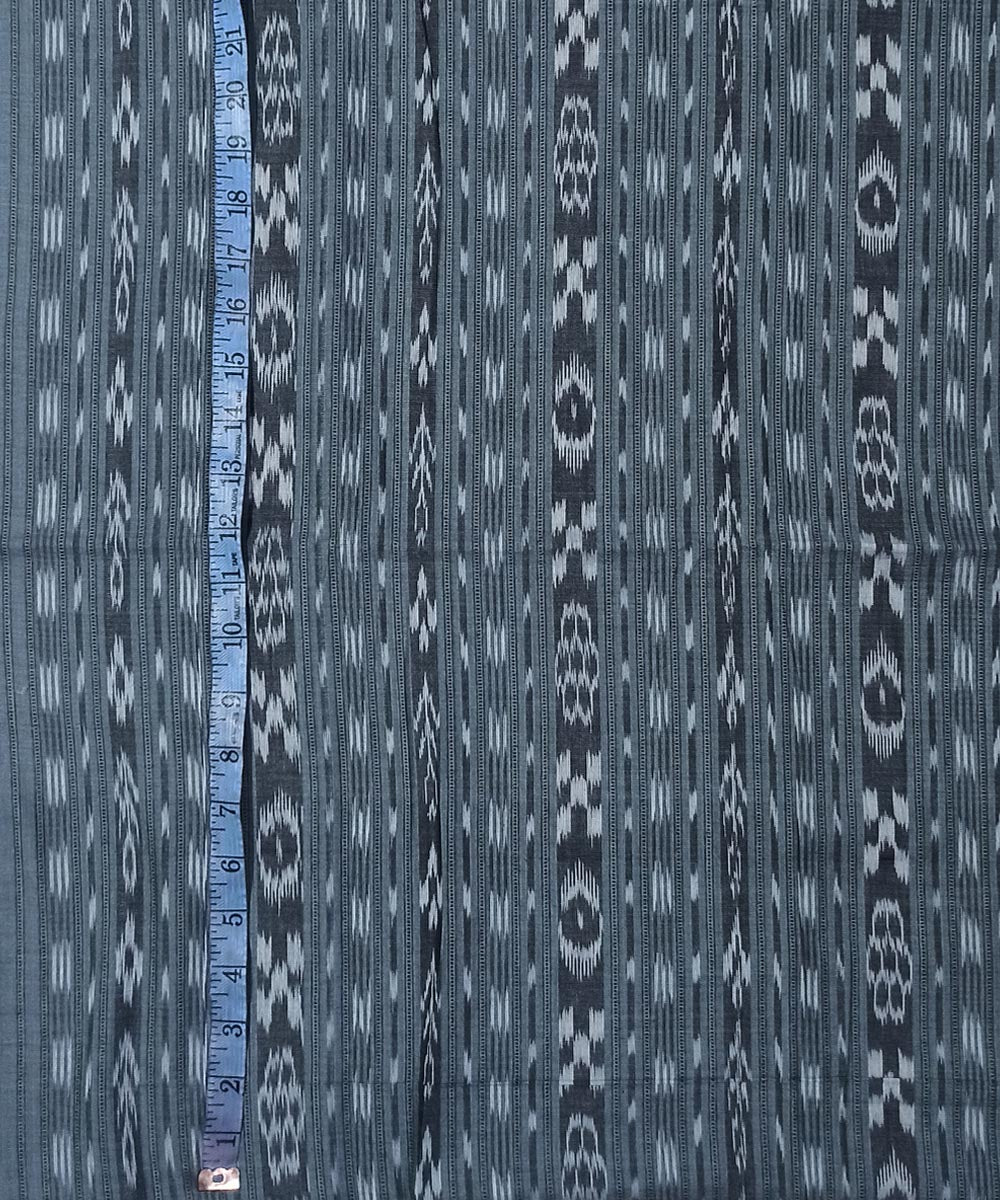 2.5m Grey handwoven cotton nuapatna kurta material