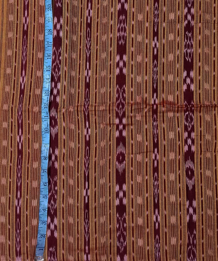 2.5m Brown handloom cotton nuapatna kurta material