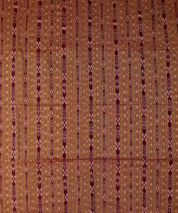 2.5m Brown handloom cotton nuapatna kurta material