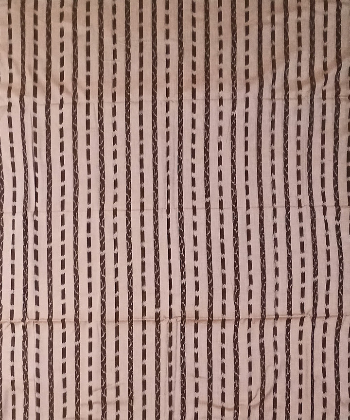 2.5m Beige handwoven cotton nuapatna kurta material
