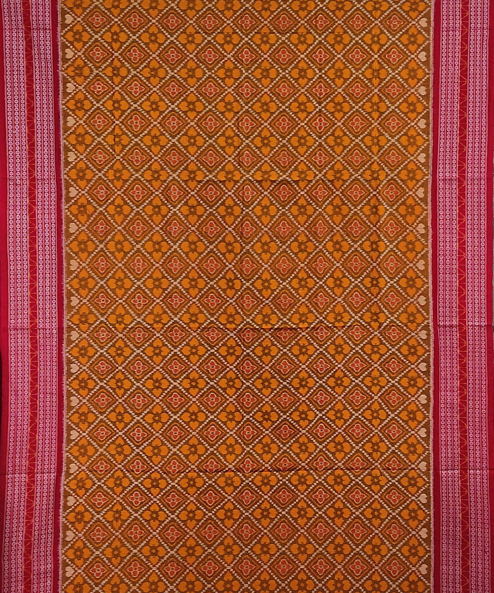 Multi color handwoven cotton sambalpuri saree