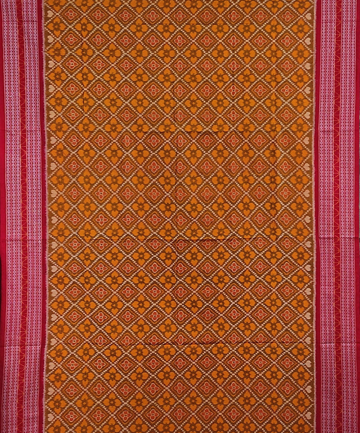 Multi color handwoven cotton sambalpuri saree