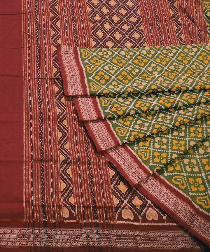 Multicolor handwoven cotton sambalpuri saree