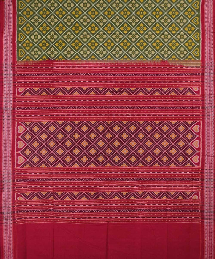 Multicolor handwoven cotton sambalpuri saree