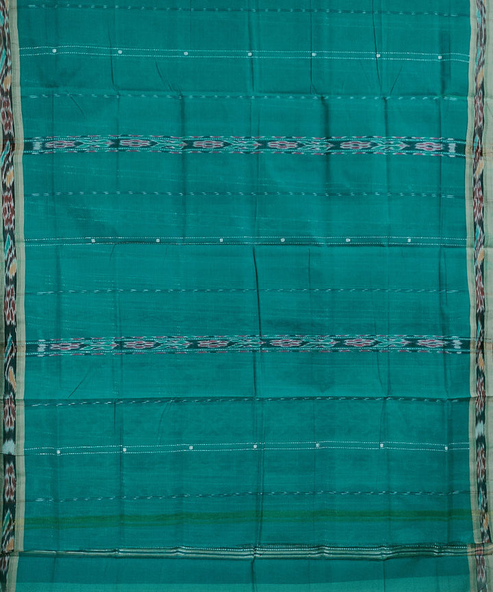 Sea green handwoven cotton odisha ikat saree