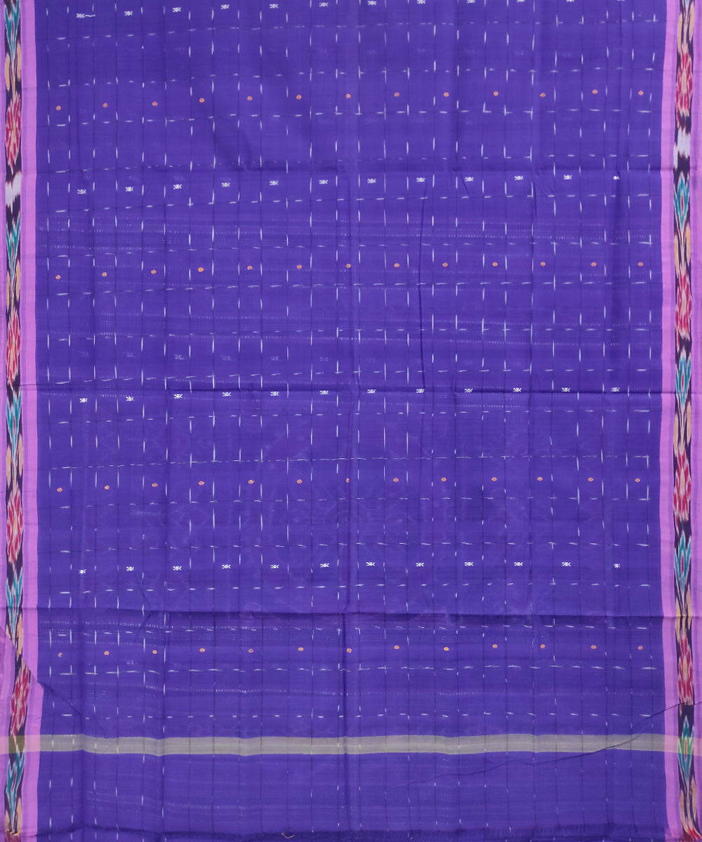 Blue handwoven cotton odisha ikat saree