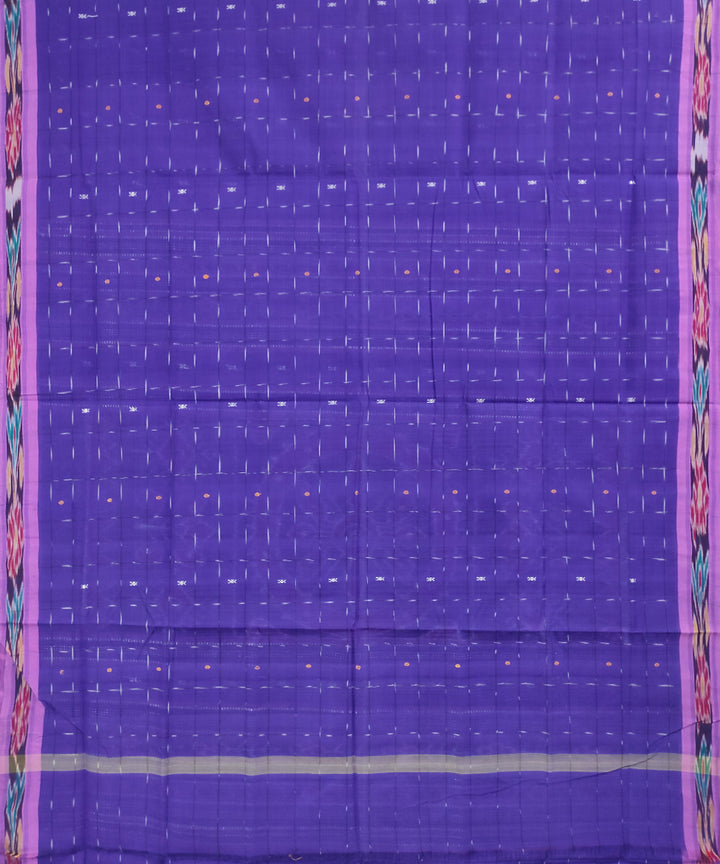 Blue handwoven cotton odisha ikat saree
