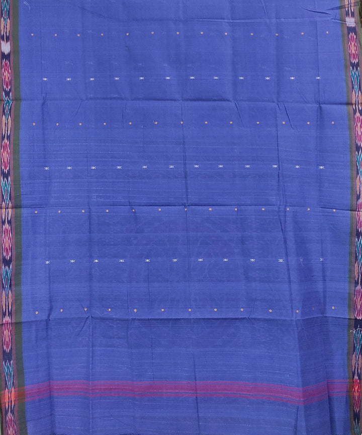 Sky blue handwoven cotton odisha ikat saree