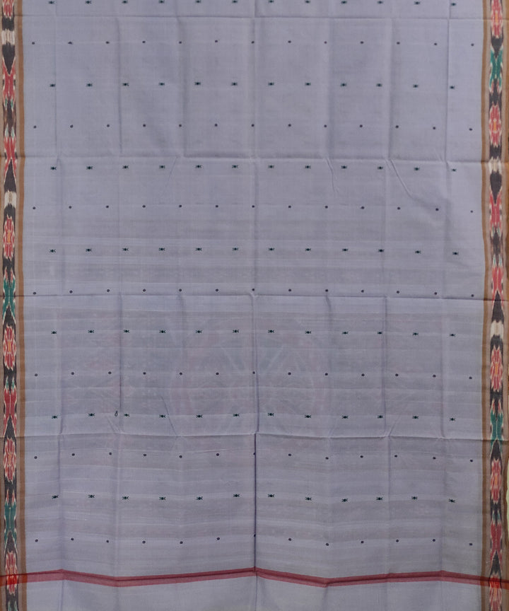 Grey handloom cotton odisha ikat saree