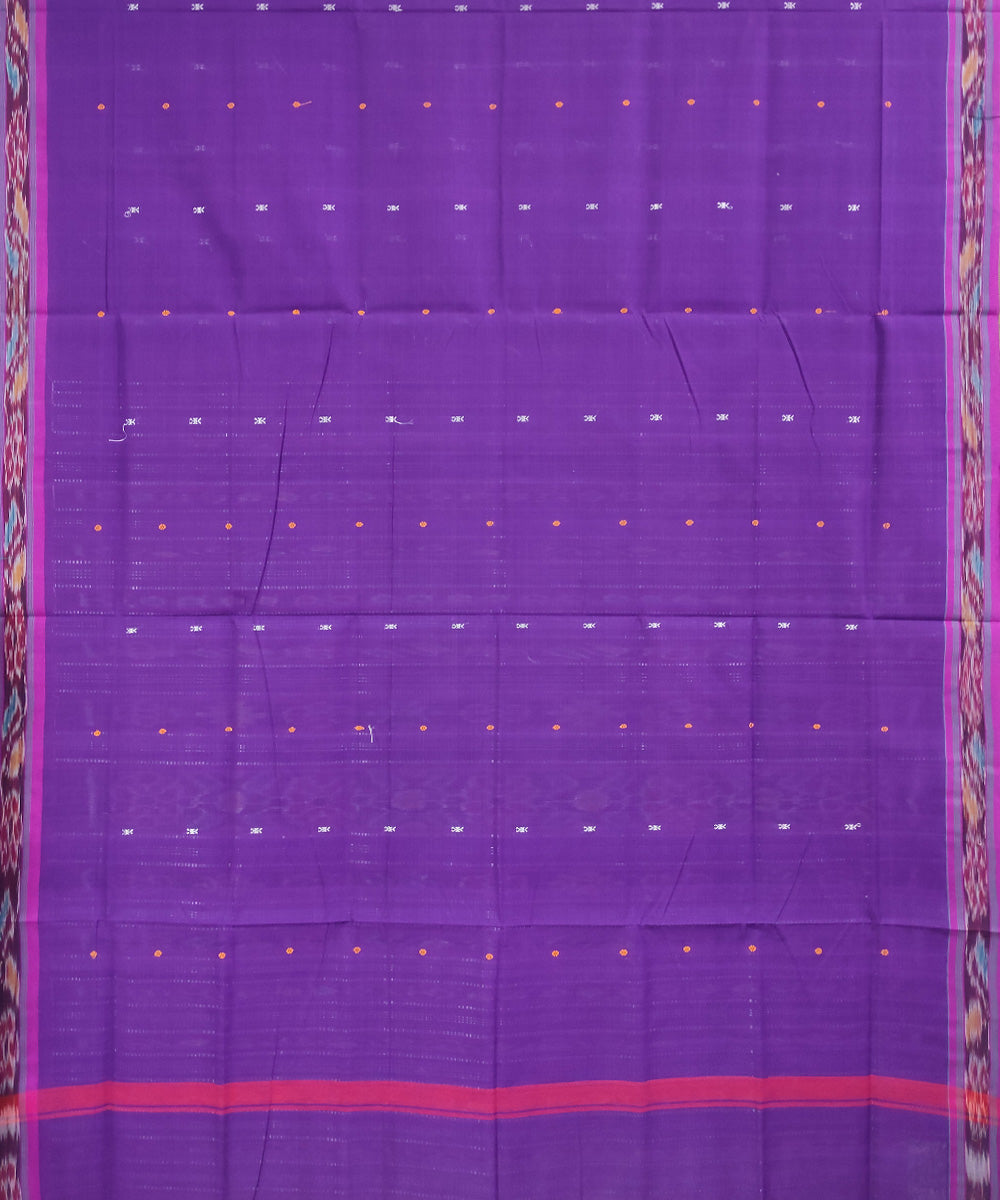Lavender handwoven cotton odisha ikat saree