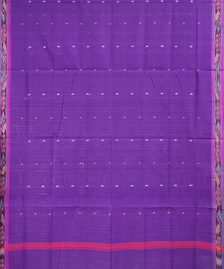 Lavender handwoven cotton odisha ikat saree