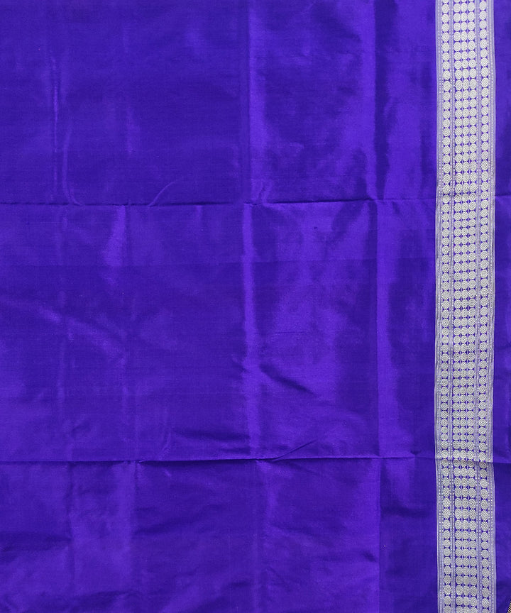 Pink blue handwoven silk bomkai saree