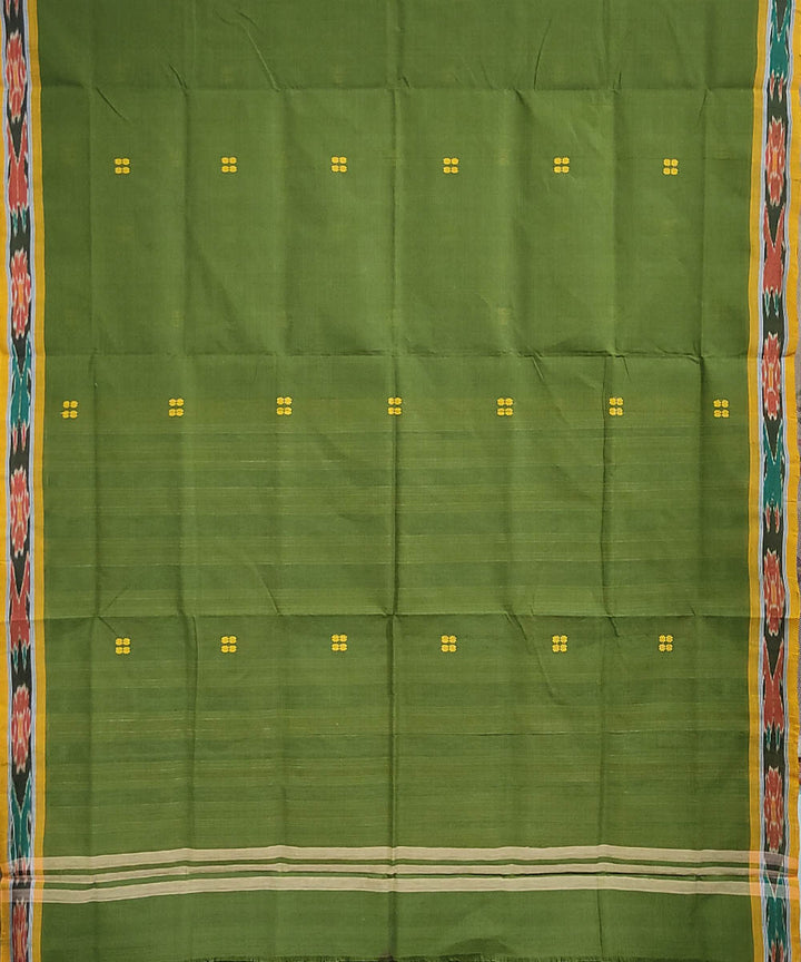 Mehendi green handwoven cotton odisha ikat berhampuri saree