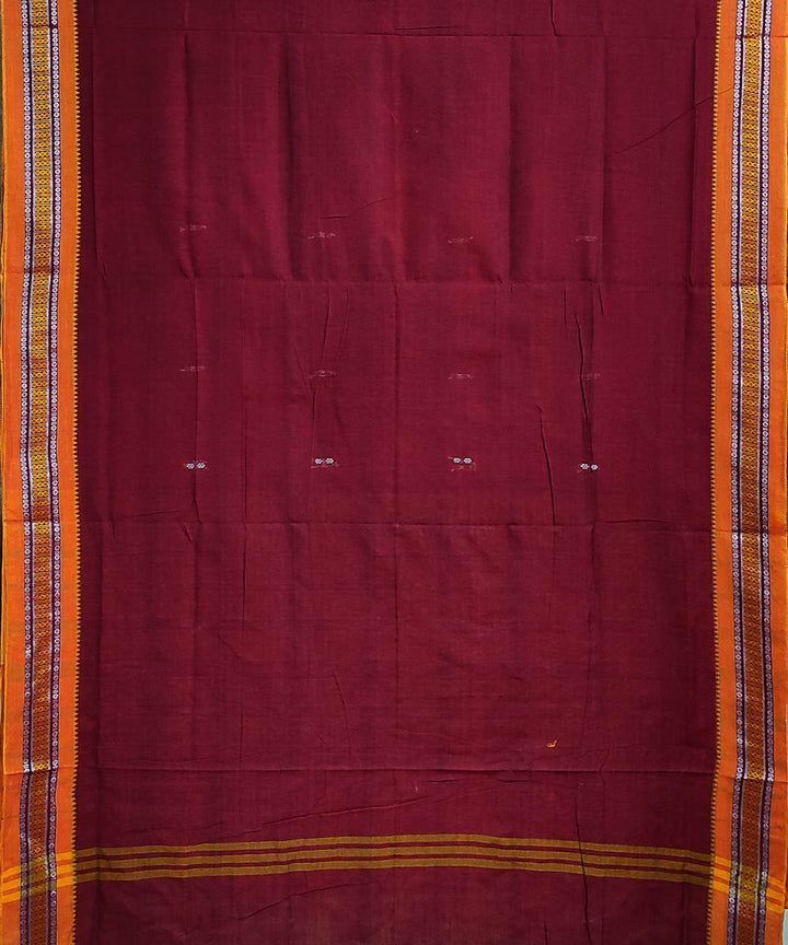 Boysenberry handwoven cotton odisha ikat berhampuri saree
