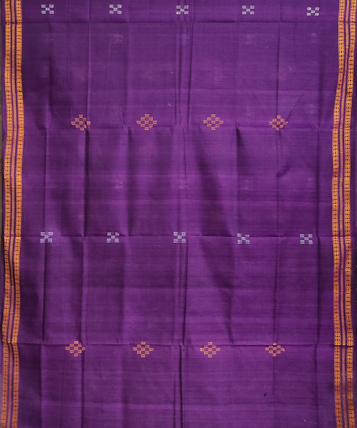 Lavender black handwoven cotton odisha ikat saree