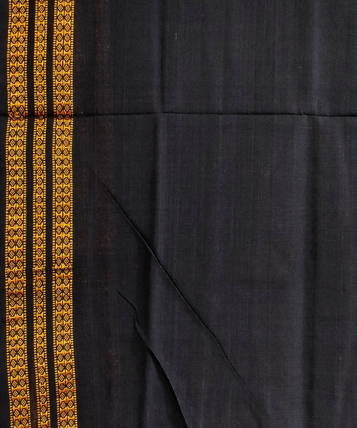 Brown black handloom cotton odisha ikat saree