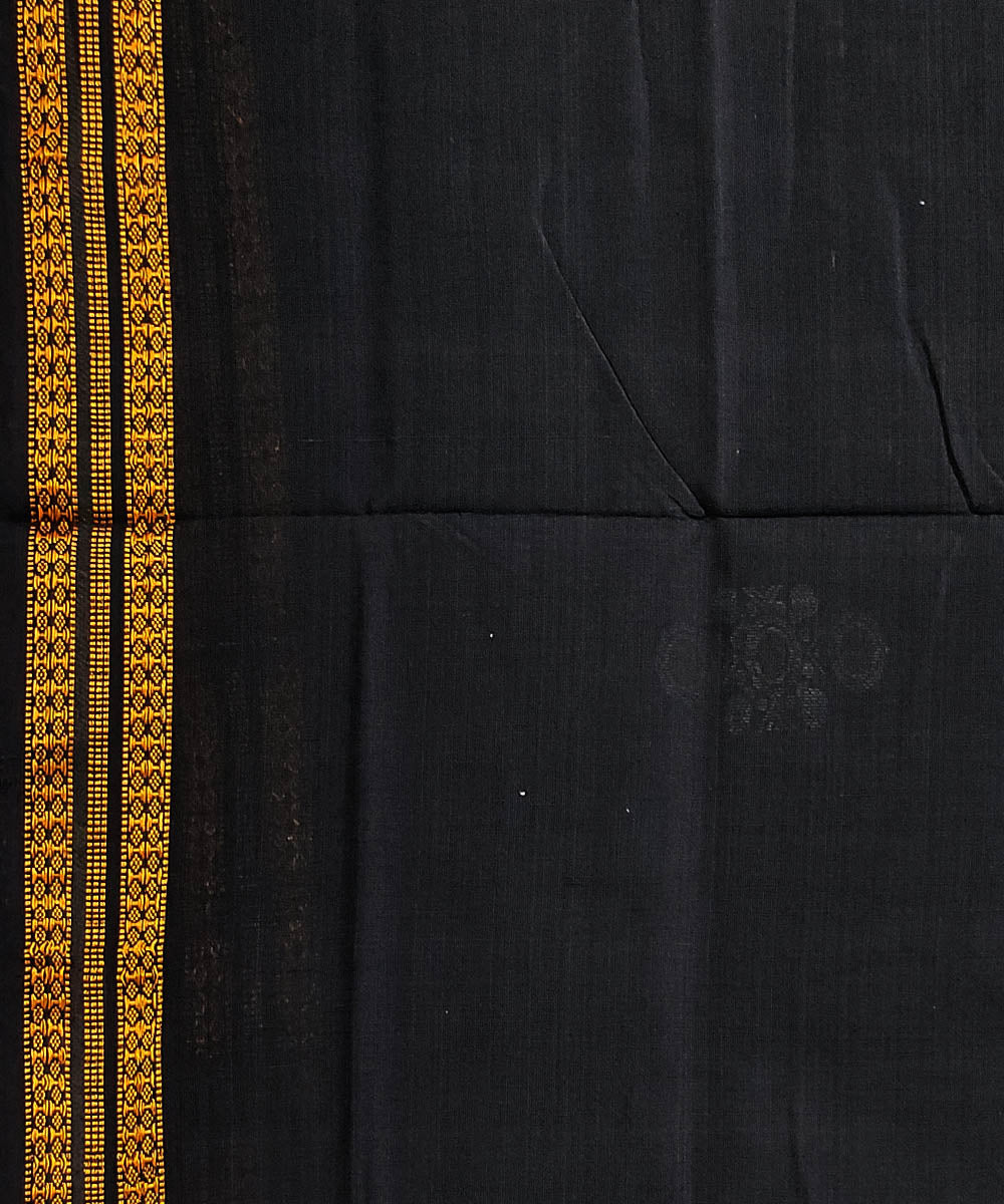 Green black handwoven cotton odisha ikat saree