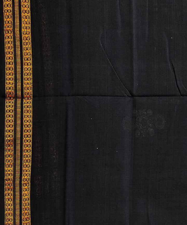Green black handwoven cotton odisha ikat saree