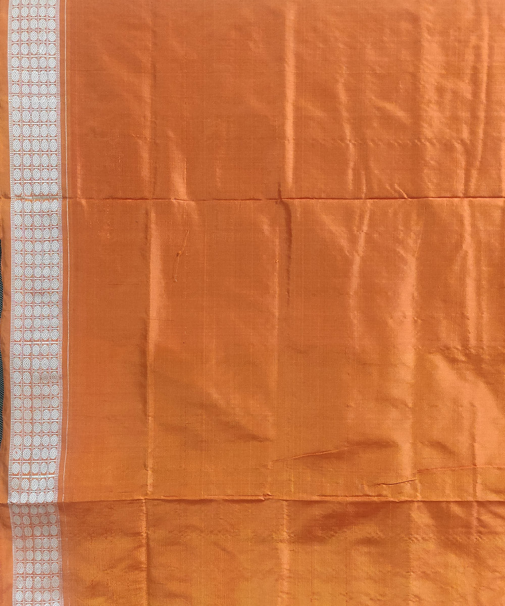 Purple orange silk handloom sambalpuri saree