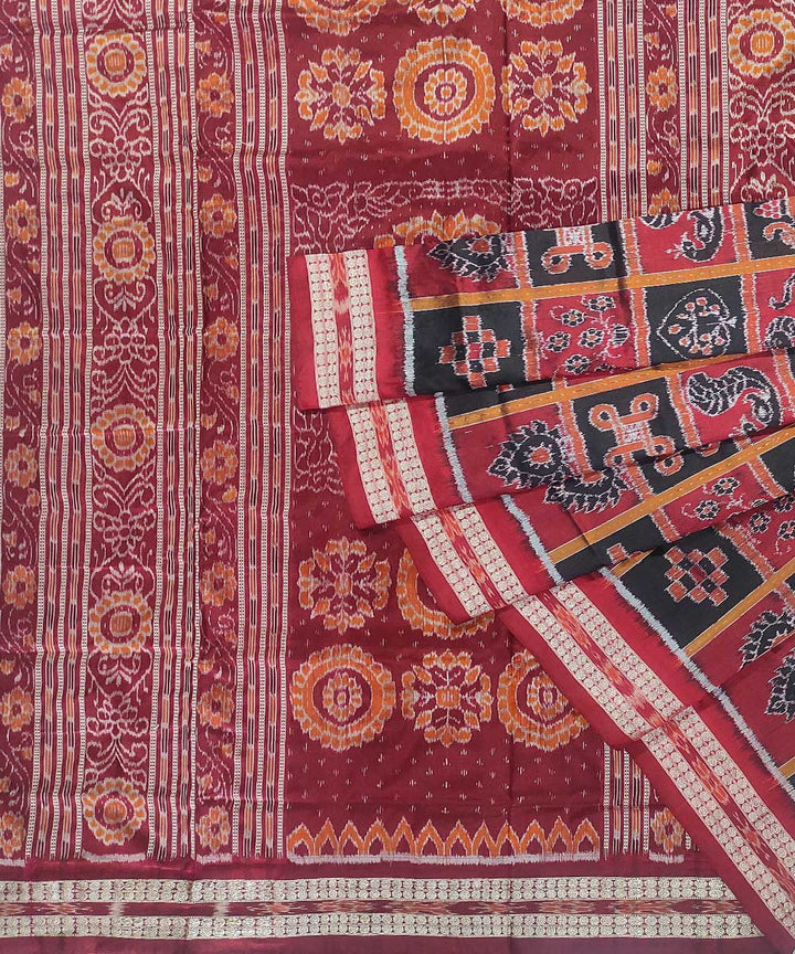 Multi colour silk handloom sambalpuri saree