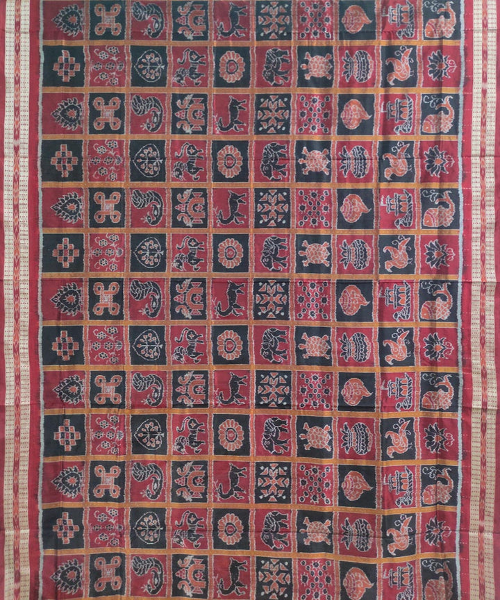 Multi colour silk handloom sambalpuri saree