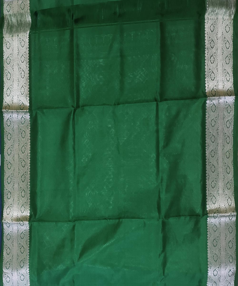 Dark blue handwoven silk venkatagiri saree