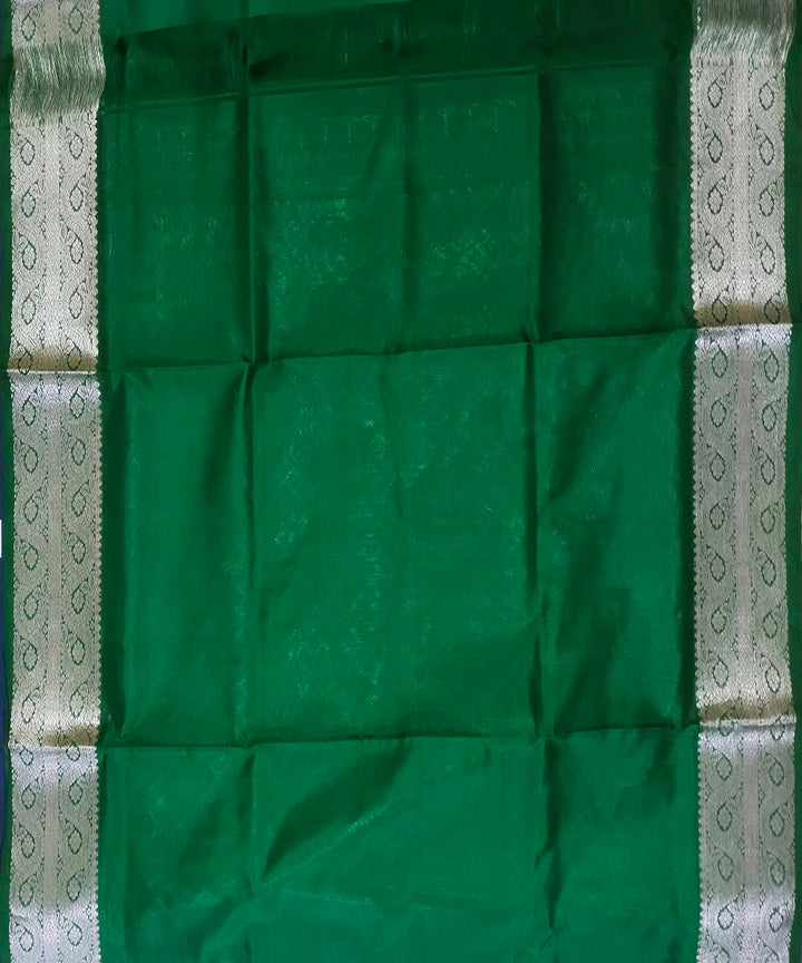 Dark blue handwoven silk venkatagiri saree