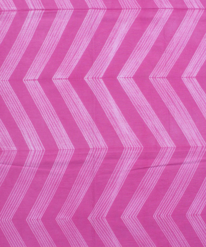 2.9 m Pink tie dye cotton shibori kurta material