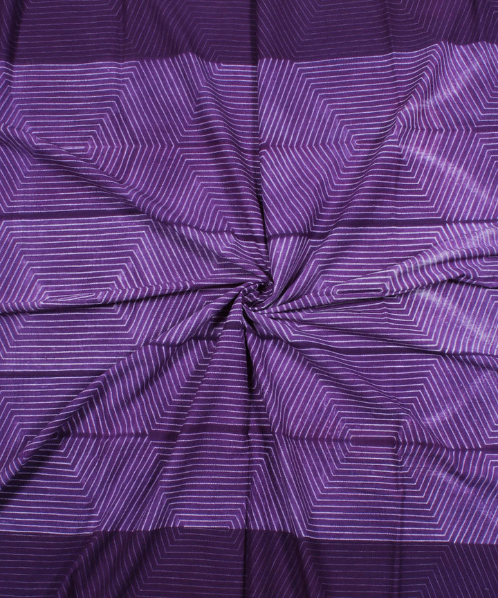 2.9 m Purple tie dye cotton shibori kurta material