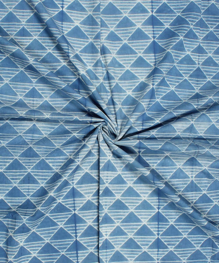 3m Blue tie dye cotton shibori kurta material