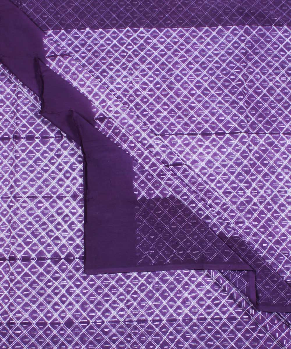 2.9m Purple tie dye cotton shibori kurta material