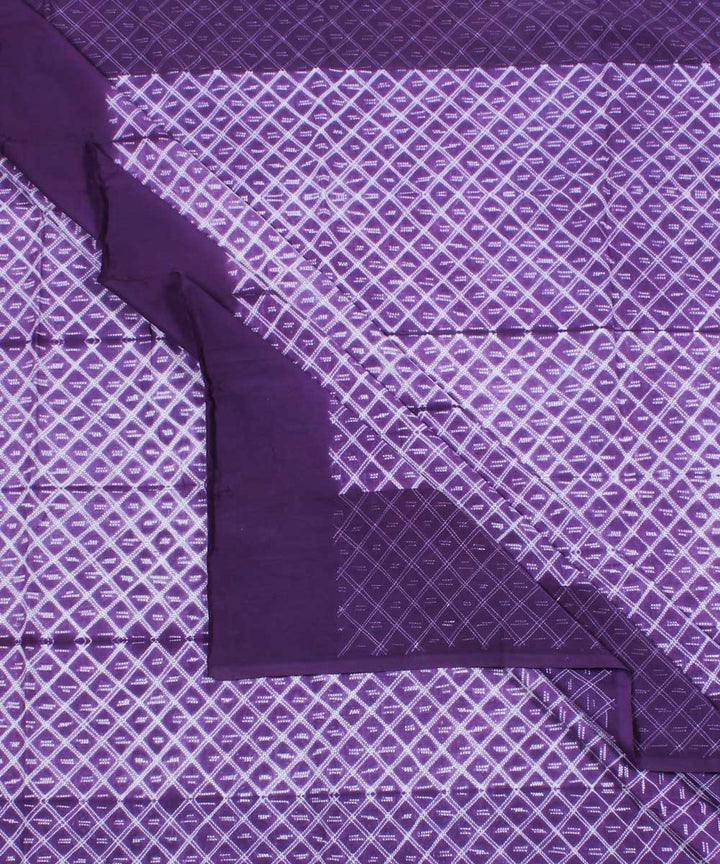 2.9m Purple tie dye cotton shibori kurta material