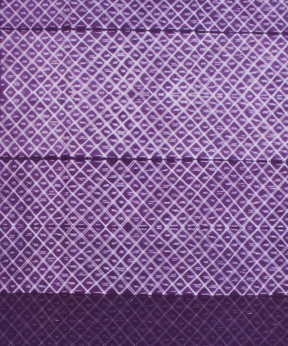 2.9m Purple tie dye cotton shibori kurta material
