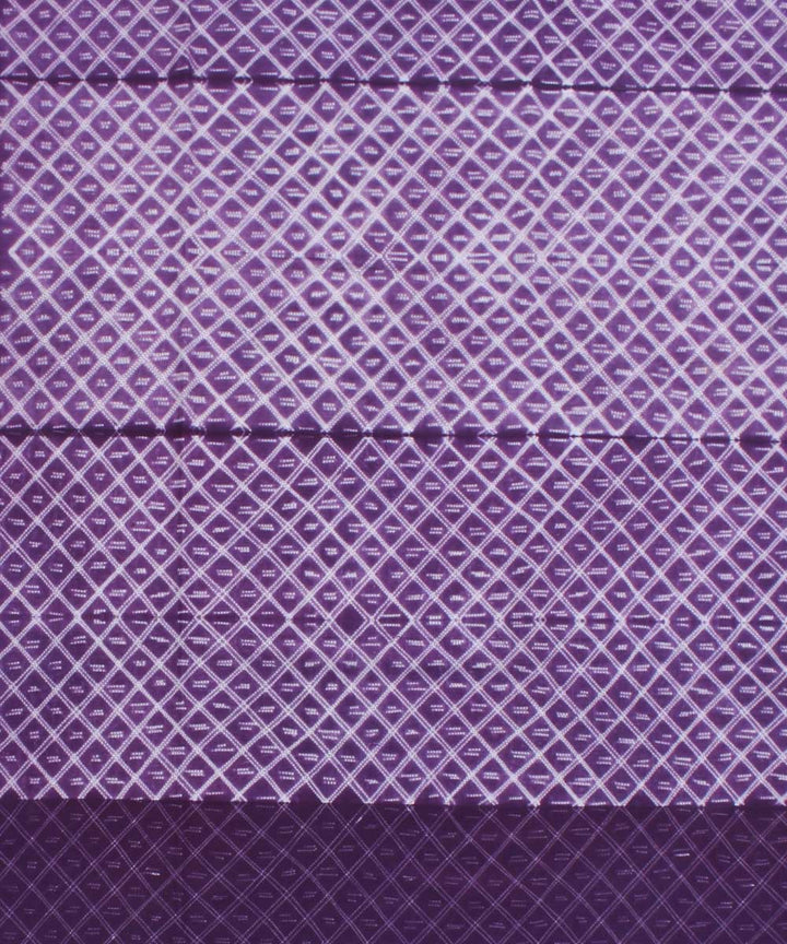 2.9m Purple tie dye cotton shibori kurta material