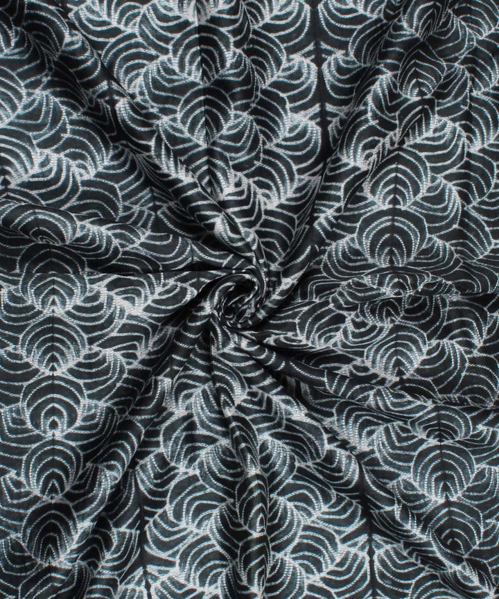 3m Grey tie dye cotton silk shibori kurta material