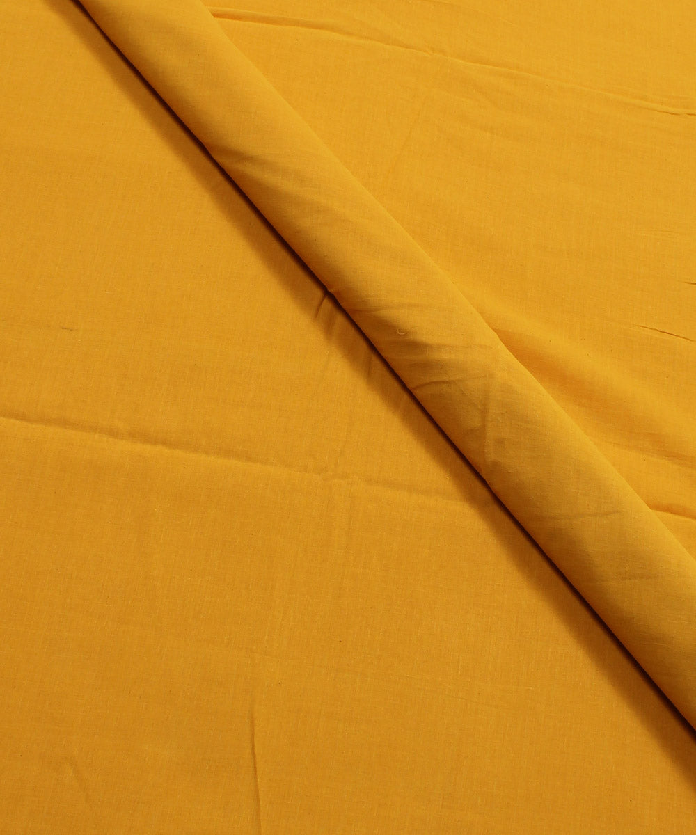 Turmeric Yellow Handspun Handloom Fabric