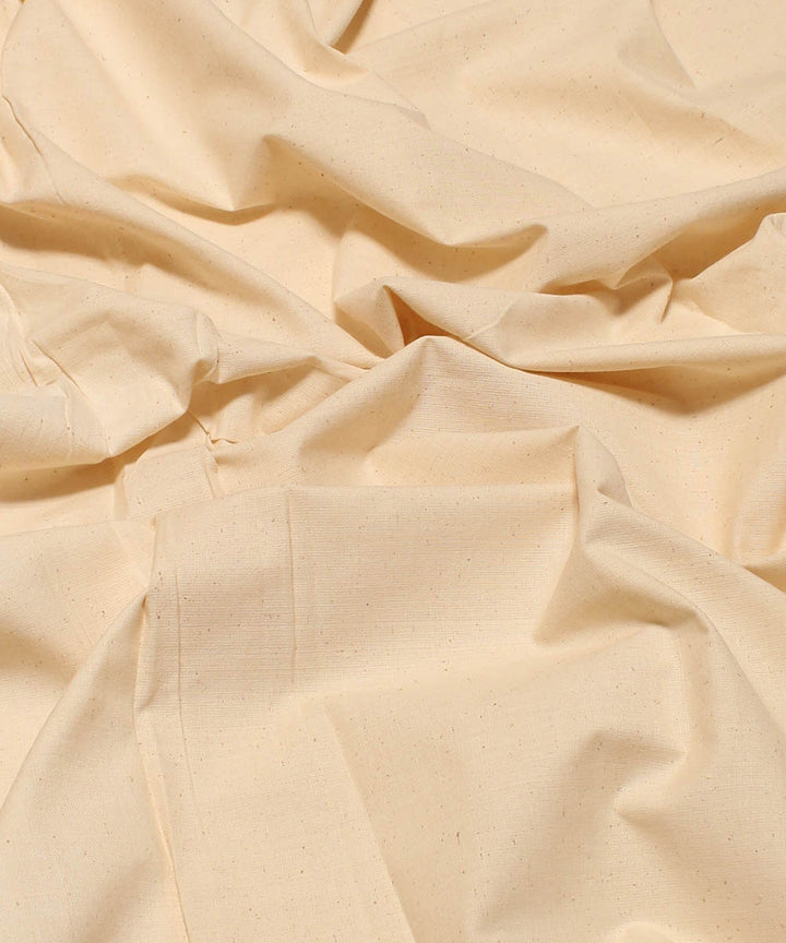 Off white handwoven kora cotton fabric
