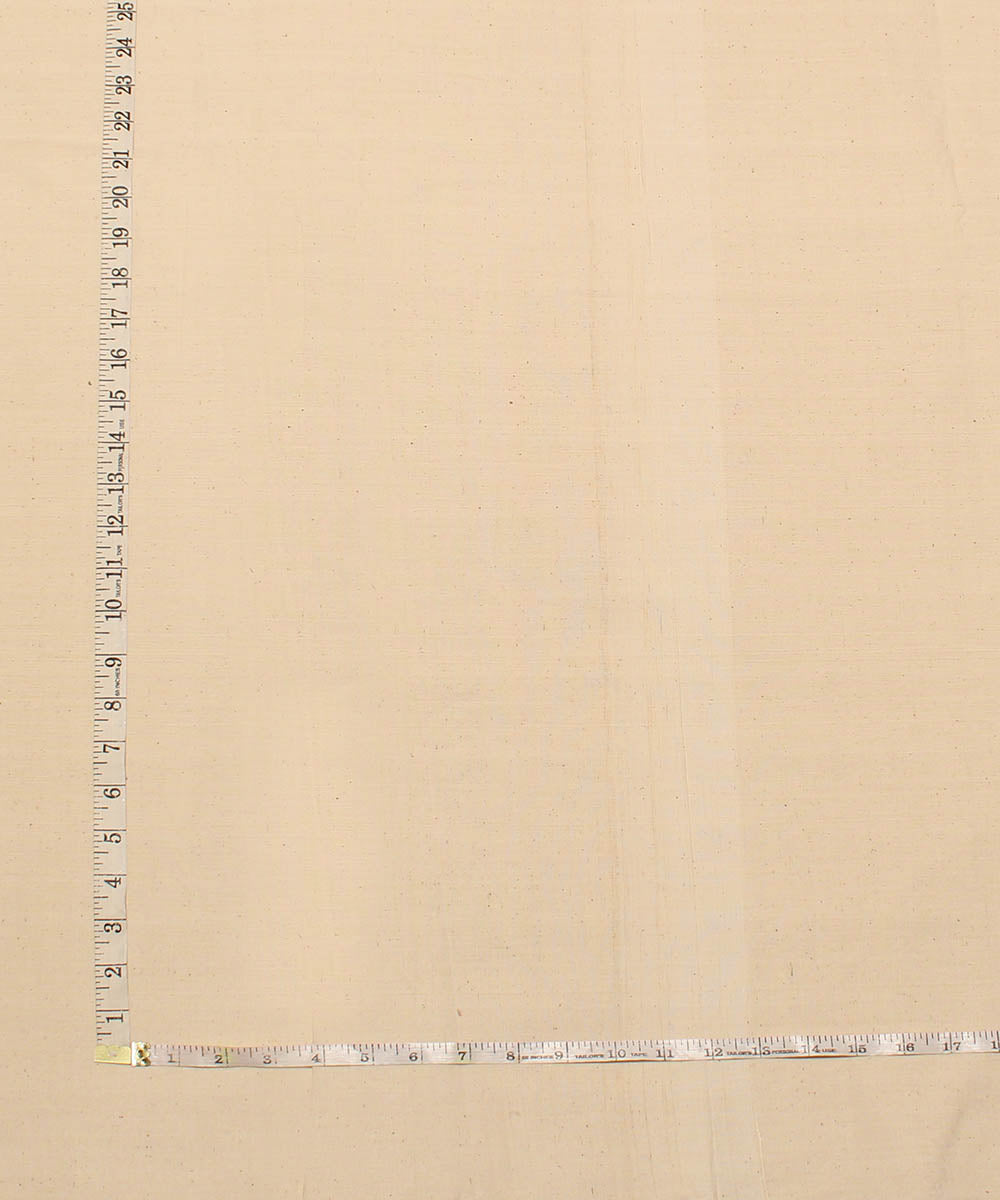 Off white handwoven kora cotton fabric