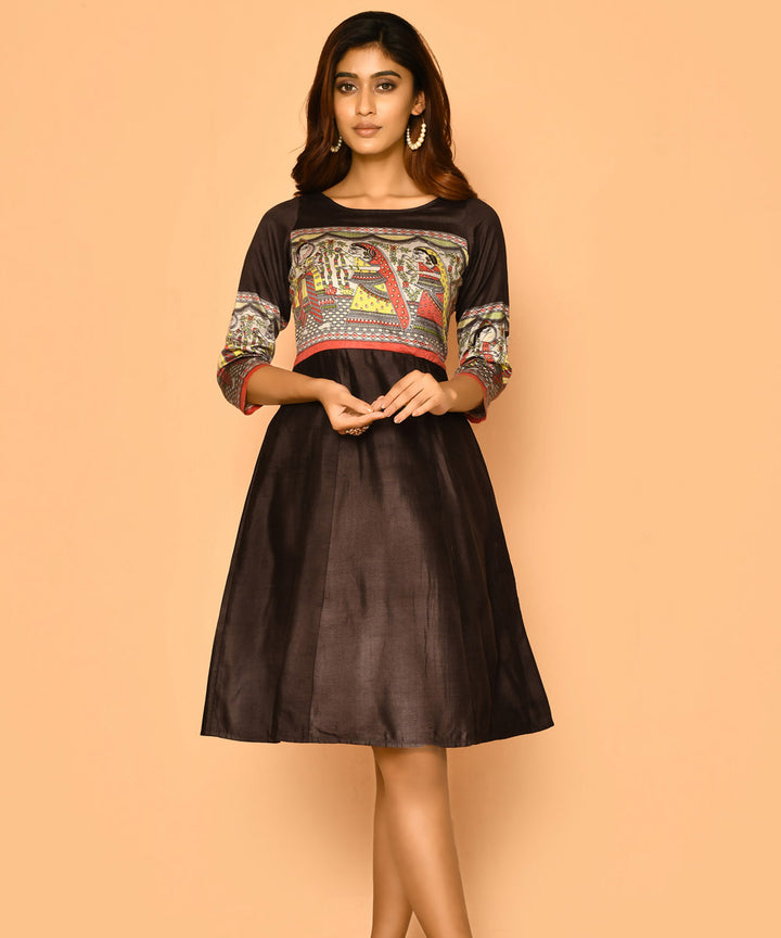 Diti handloom cotton silk dress