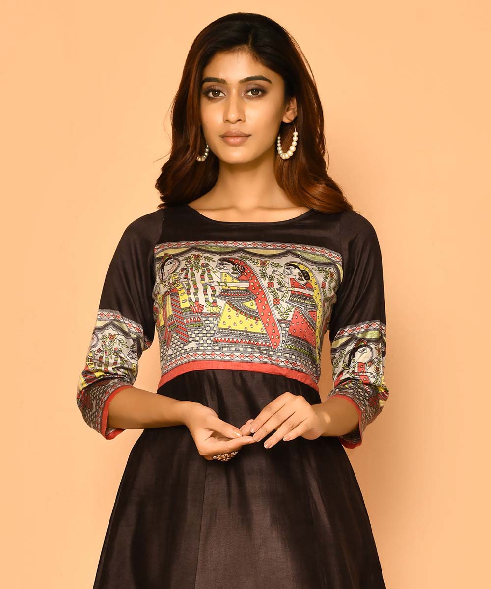 Diti handloom cotton silk dress