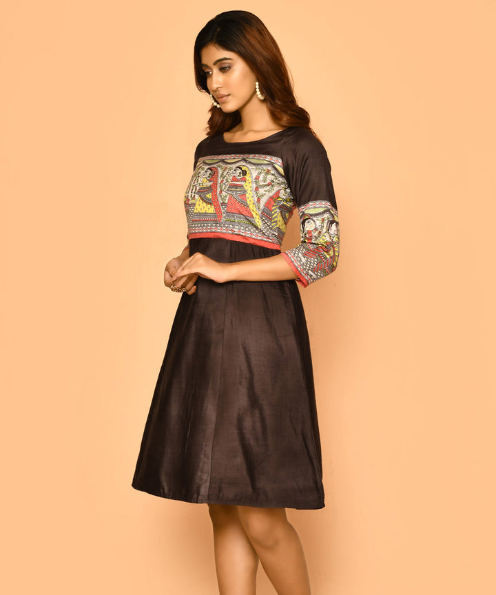 Diti handloom cotton silk dress