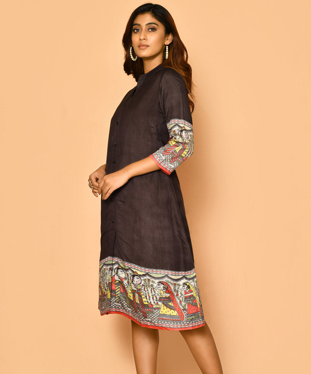 Siya handloom cotton silk dress