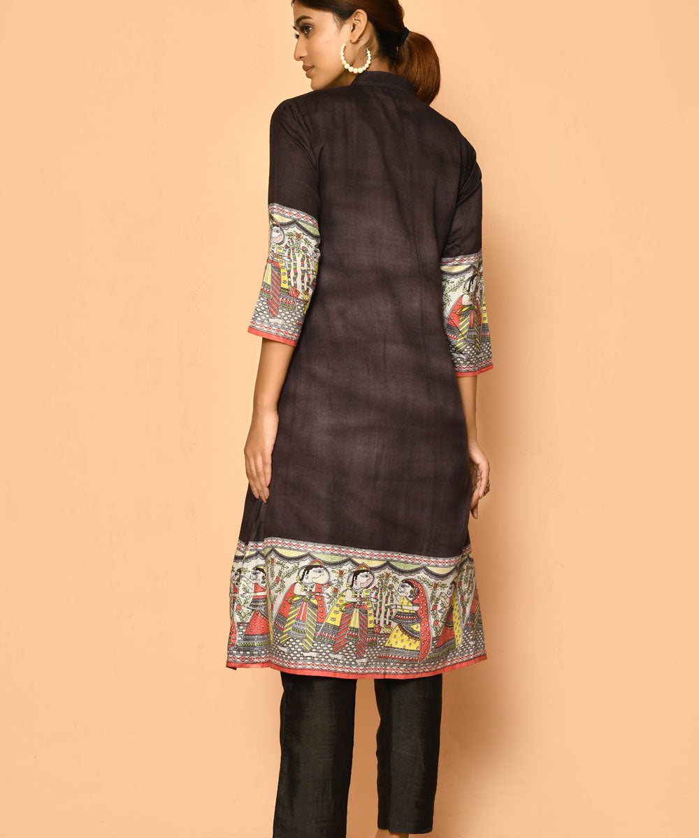 Siya handloom madhubani cotton silk kurta and pant set