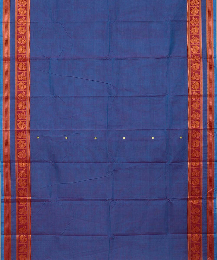 Lavender annam chakram peacock motif cotton handwoven chettinadu saree