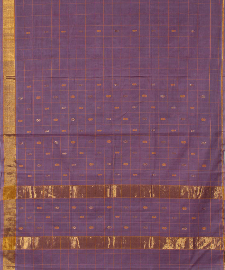 Lavender cotton handwoven venkatagiri saree