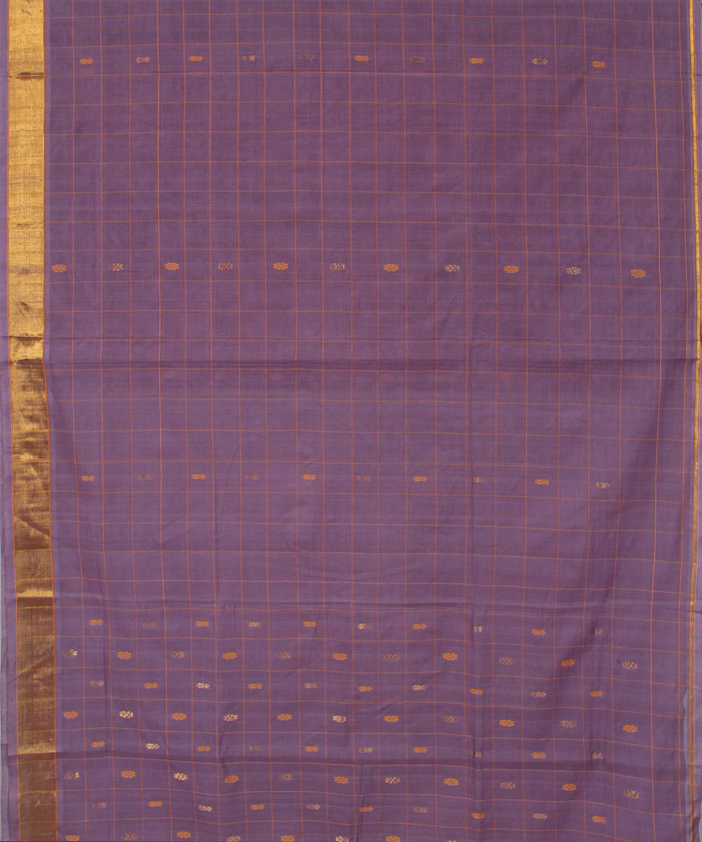 Lavender cotton handwoven venkatagiri saree