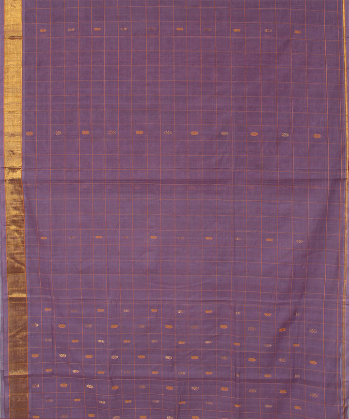 Lavender cotton handwoven venkatagiri saree