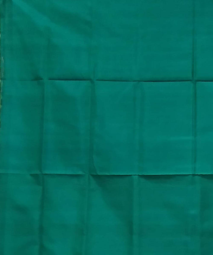 Yellow light green handwoven silk sambalpuri saree